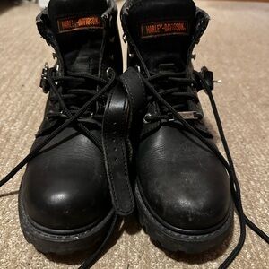 Harley-Davidson Black Leather Women's Boots